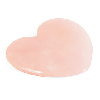 Сердце для клея розовый кварц